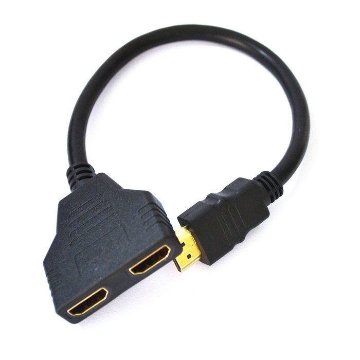 Valinks(TM) HDMI Male To Dual HDMI Female 1 to 2 Way Splitter Adapter Cable For HDTV,Support Two TVs The Same... N6