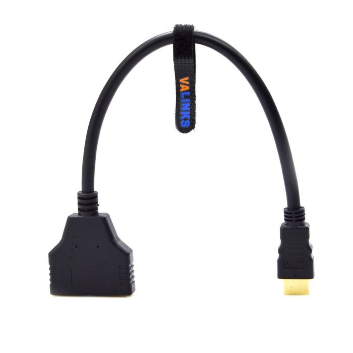 Valinks(TM) HDMI Male To Dual HDMI Female 1 to 2 Way Splitter Adapter Cable For HDTV,Support Two TVs The Same... N8