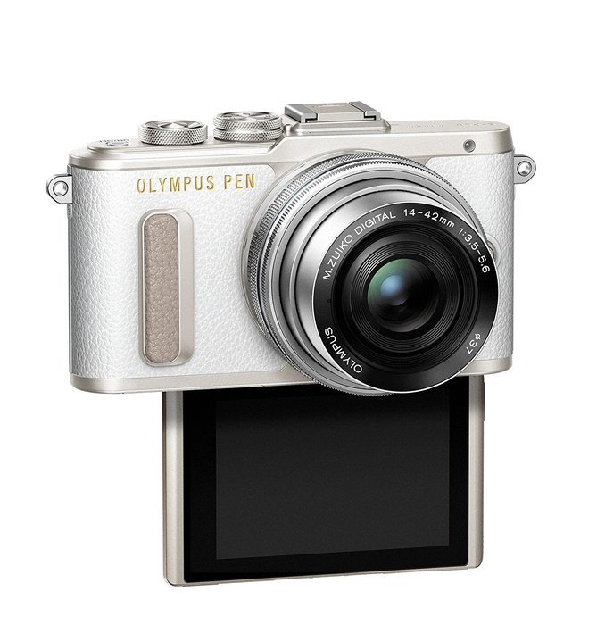 Olympus PEN E-PL8 Black Body with 14-42mm IIR Black Lens N10