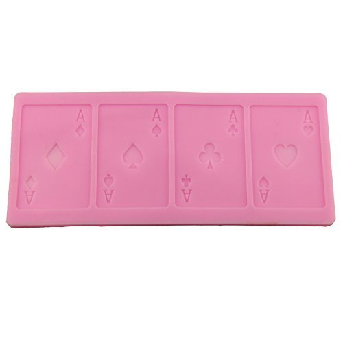 Let'S Diy Poker Silicone Press Mold Cake Decoration Fondant Cake 3D Food Grade Silicone Mould N2