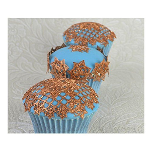Rosie Cupcake 3D Silicone Lace Mat by Claire Bowman