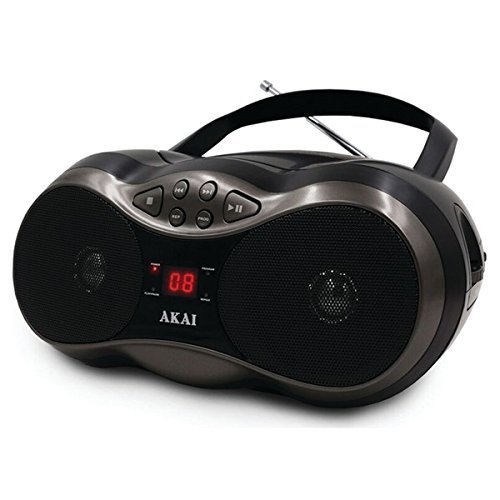 New AKAI CE2018B CD Boom Box with AM/FM Radio (Black)