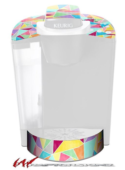 Brushed Geometric - Decal Style Vinyl Skin fits Keurig K40 Elite Coffee Makers (KEURIG NOT INCLUDED)