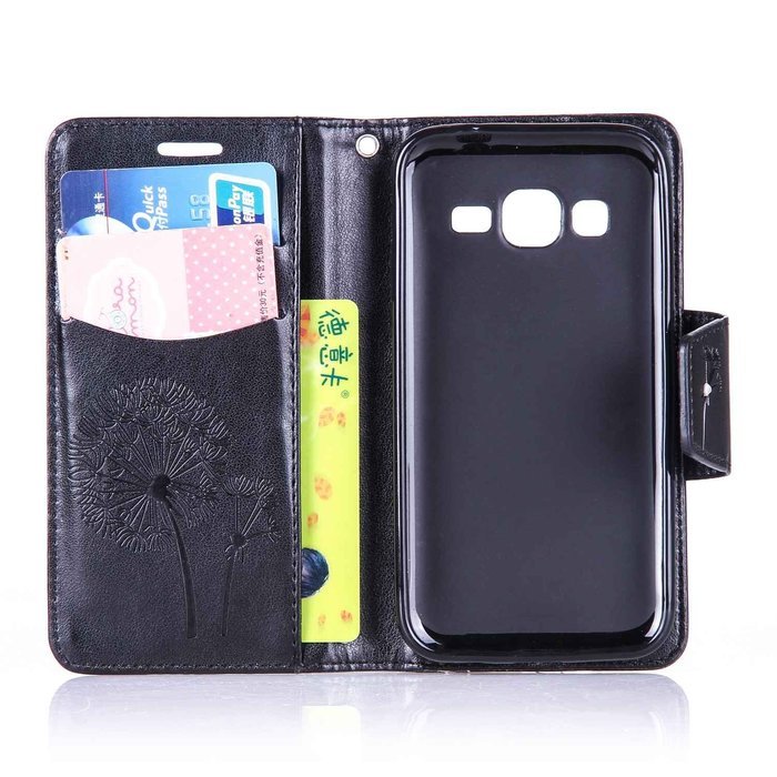 Galaxy Core Prime Case,ikasus Glitter Diamond Embossing Flowers Lily Butterfly PU Leather Flip Wallet Pouch Stand... N47