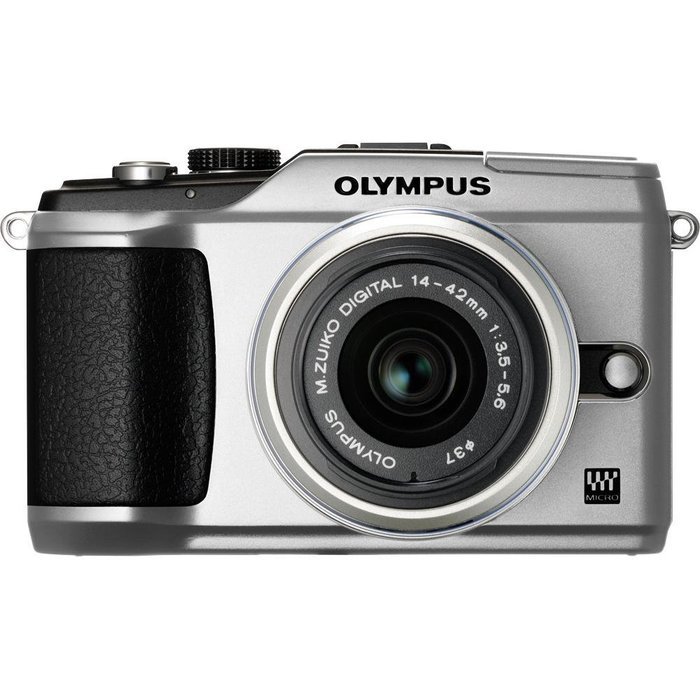 Olympus PEN E-PL2 12.3 MP CMOS Micro Four Thirds Interchangeable Lens Digital Camera with 14-42mm Lens (Red) (...