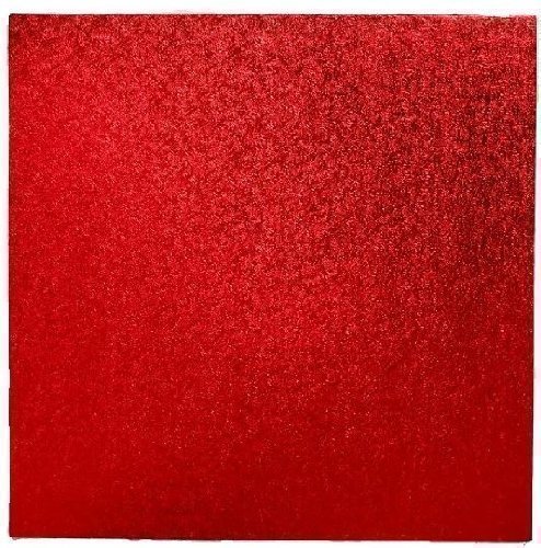 Red Cake Drum - 12" Square