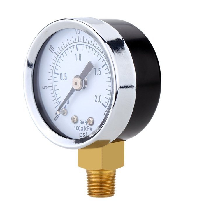 Ingdy&pound;&uml;TM&pound; 0~30psi 0~2bar Mini Dial Air Compressor Meter Hydraulic Pressure Gauge Gage Manometer Double Scale N4