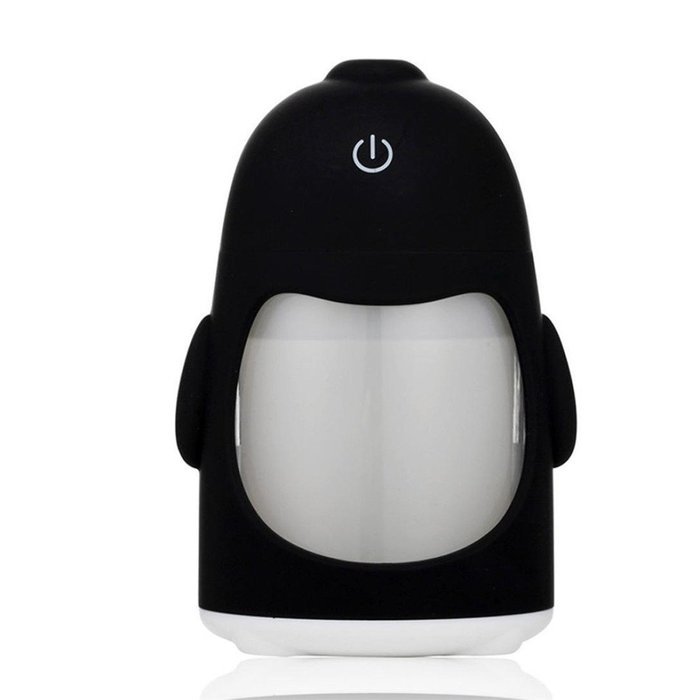 Elaco Portable Penguin Humidifier Mini Night Light USB Humidifier Air Purifier (Green) N3