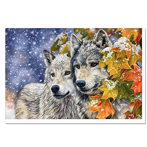EverTrust(TM) Basket Hot Sale Diamond Embroidery Animals Wolf Handmade Full Square Resin Particles Kits For Cross...