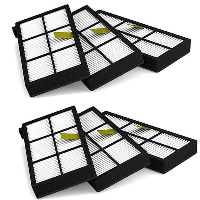 YUYIKES Hepa Filter Replacement For irobot Roomba 800 series 870 880-6 Pack N2