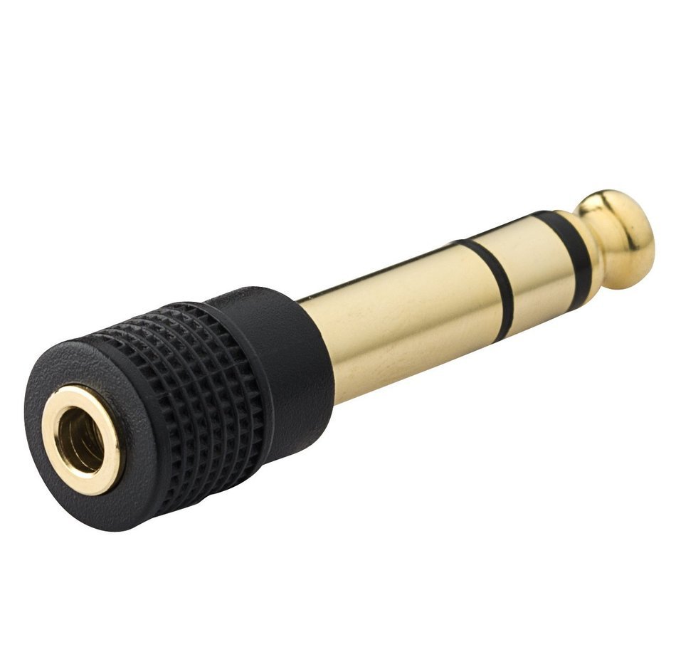 Aurum Cables 3-Pack High Quality 6.35mm Male to 3.5mm Female Stereo Adapter N3