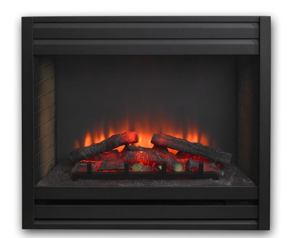 GreatCo Gallery Series Built-in Electric Fireplace with Louvered Front, 34-Inch N4