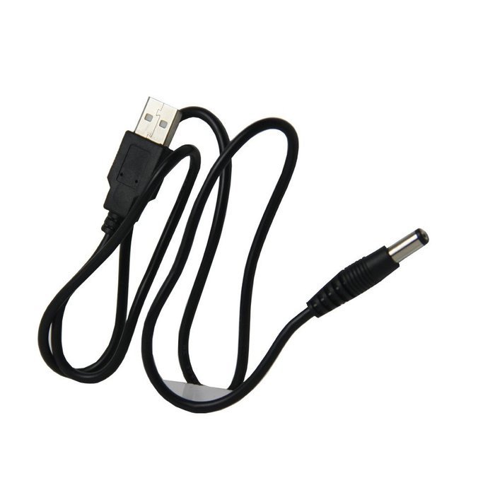 HUACAM HC05 3 Pack USB to 5.5 mm/2.1 mm 5 Volt DC Barrel Jack Power Cable N3