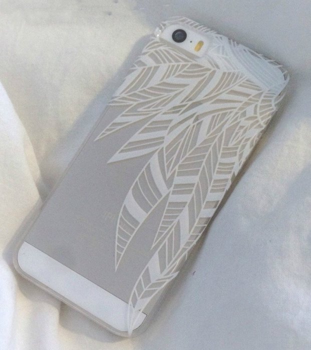 iPhone 7 Plus Case, iPhone 7 Plus Henna Case, UnnFiko Henna Clear Plastic Case Cover for Apple iPhone 7 Plus (... N3
