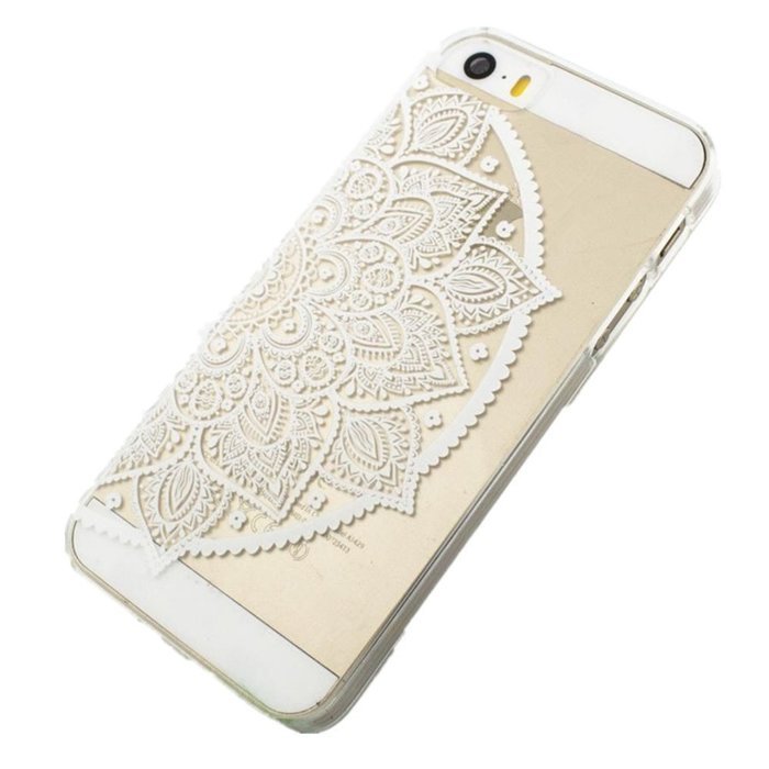 iPhone 7 Plus Case, iPhone 7 Plus Henna Case, UnnFiko Henna Clear Plastic Case Cover for Apple iPhone 7 Plus (... N5