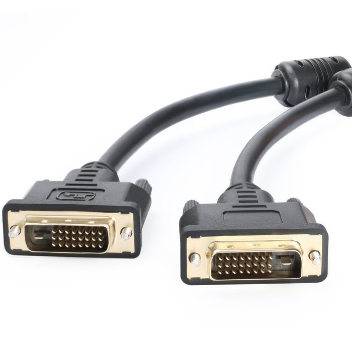 Postta DVI-D Dual Link Cable with Ferrites Gold Plated Male to Male-10 Feet N3