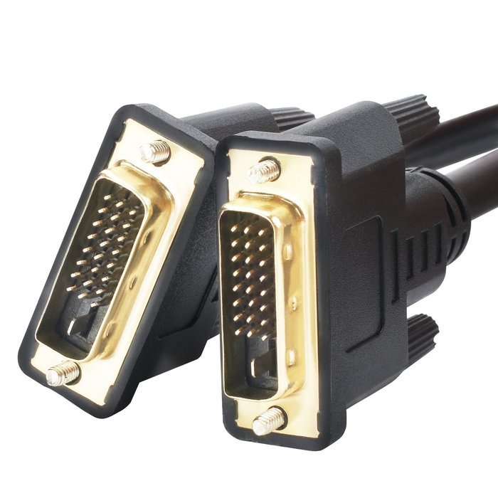 Postta DVI-D Dual Link Cable with Ferrites Gold Plated Male to Male-10 Feet N4