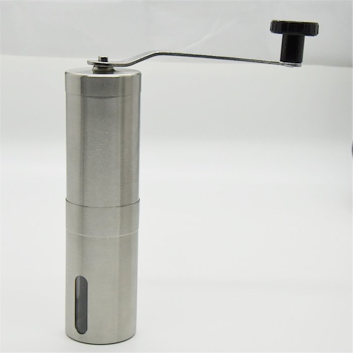 Boduo Manual Coffee Grinder | Conical Burr Mill for Precision Brewing | Brushed Stainless Steel N2