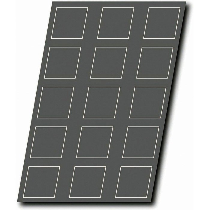 Matfer Bourgeat Silicone Silform Square Hamburgers Baking Molds, 15 Cups 337030