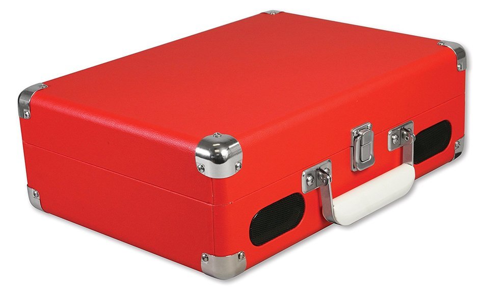 Vinyl Styl Groove Portable 3 Speed Turntable (Red) N6