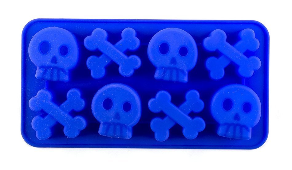 Silicone Skull and Cross Bone Shape Mold/tray - Good for Baking, Cooking and Molding!!! N2