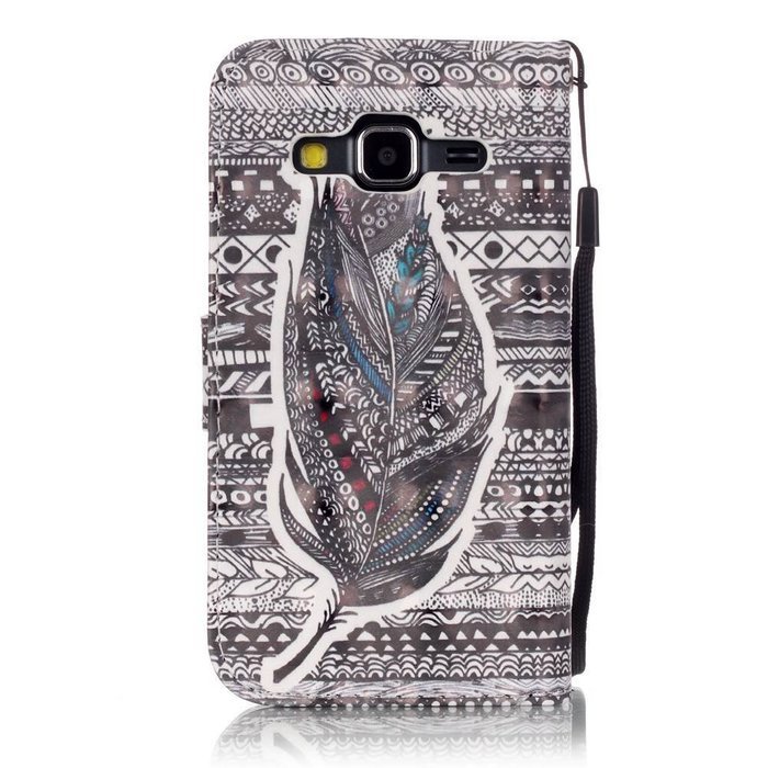 Samsung Galaxy Core Prime Case,Yaheeda [3D Colored Drawing] [Flip Fit] Premium PU Leather Card-Slots Cash-Slots... N55