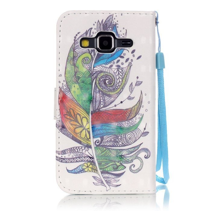 Samsung Galaxy Core Prime Case,Yaheeda [3D Colored Drawing] [Flip Fit] Premium PU Leather Card-Slots Cash-Slots... N63