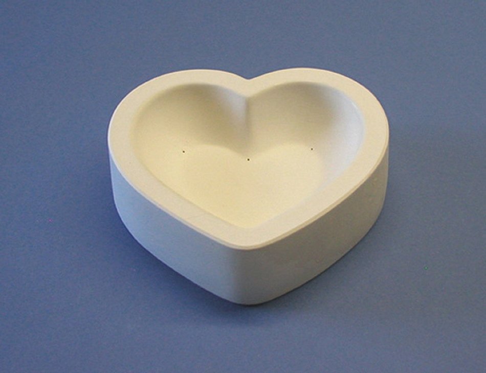 Heart Slump Dish Mold for Slumping Glass