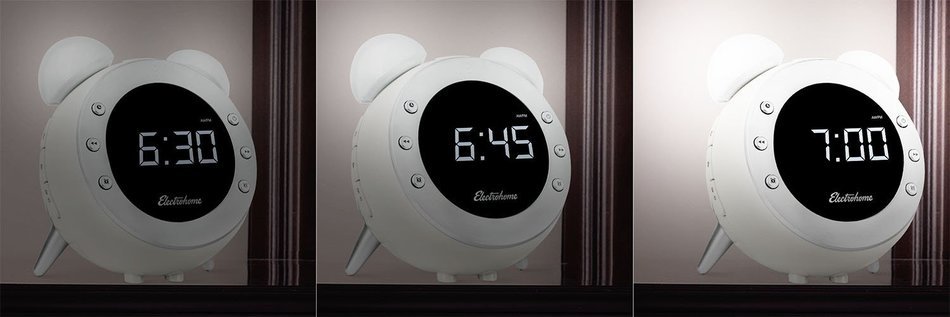 Electrohome Retro Alarm Clock Radio with Motion Activated Night Light and Snooze, Digital AM/FM Radio, Wake-up... N9