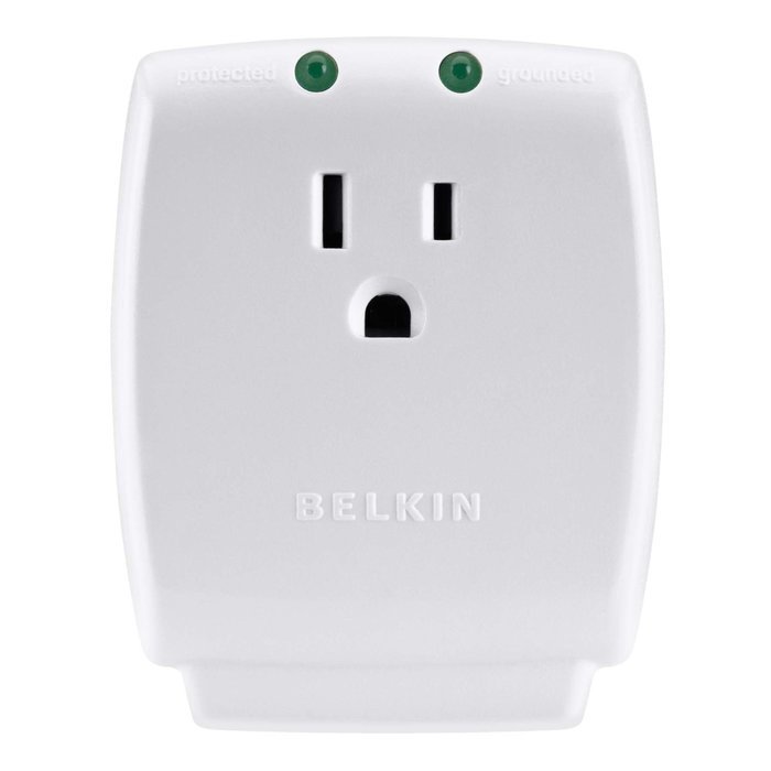 Belkin Single Outlet SurgeCube Surge Protector, 885 Joules (F9H100-CW) N6