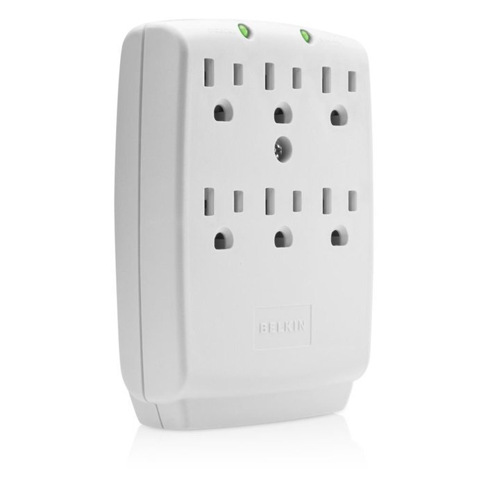 Belkin Single Outlet SurgeCube Surge Protector, 885 Joules (F9H100-CW) N8