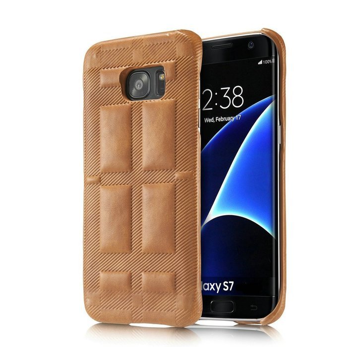 SAMSUNG GALAXY S7EDGE CASE ,Aroko Phone Case, Handmade Pu Leather Hard S7edge Only! Phone Case, Fashion Genuine... N4