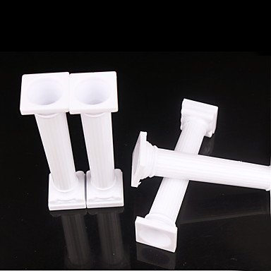 Sher 5" Roman Grecian Column Pillars For Cake Stand Decorating Wedding Cake Decorating Tool,4pcs/lot