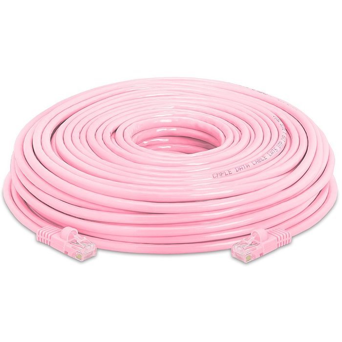 Cmple - RJ45 CAT5 CAT5E ETHERNET LAN NETWORK CABLE -75 FT White N37