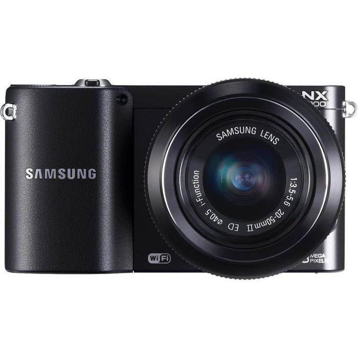 Samsung NX1000 Mirrorless Digital Camera with 20-50mm Lens, 20.3MP (Black)
