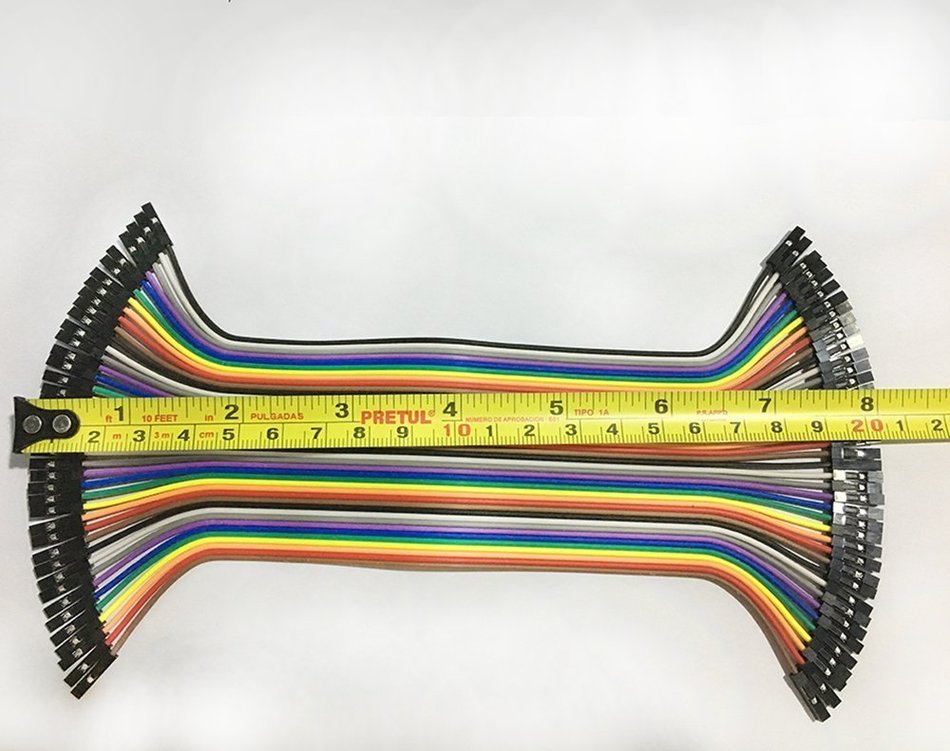Haitronic 120pcs 20cm length Jumper Wires/dupont cable Multicolored(10 color) 40pin M to F, 40pin M to M, 40pin... N4
