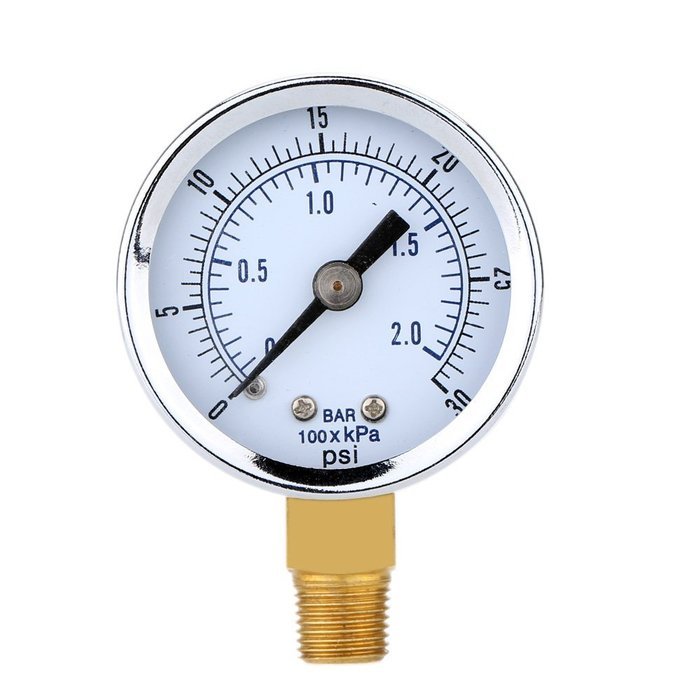 Ingdy&pound;&uml;TM&pound; 0~30psi 0~2bar Mini Dial Air Compressor Meter Hydraulic Pressure Gauge Gage Manometer Double Scale N5