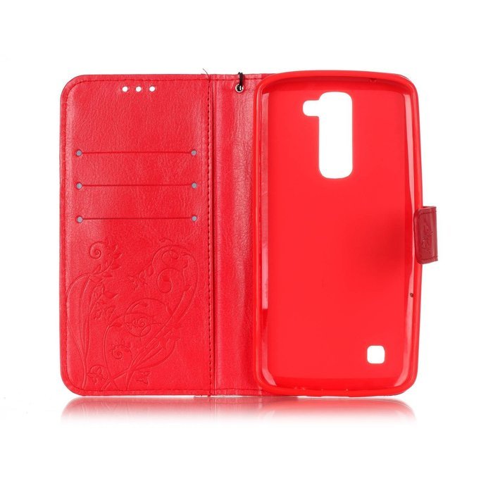 LG K7 Case, LG K7 Wallet Case,PHEZEN Cute Bear Don't Touch My Phone Design PU Leather Wallet Case Stand Flip Case... N54