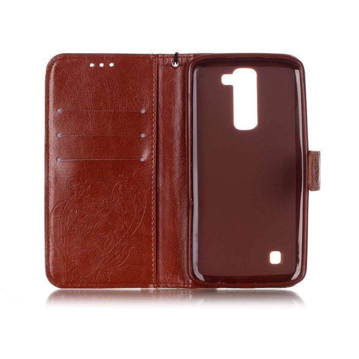 LG K7 Case, LG K7 Wallet Case,PHEZEN Cute Bear Don't Touch My Phone Design PU Leather Wallet Case Stand Flip Case... N59
