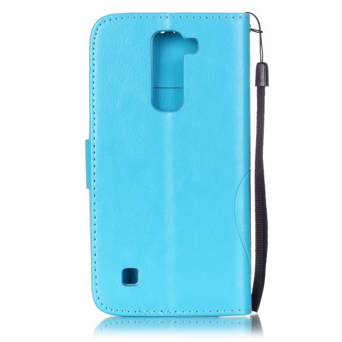 LG K7 Case, LG K7 Wallet Case,PHEZEN Cute Bear Don't Touch My Phone Design PU Leather Wallet Case Stand Flip Case... N60