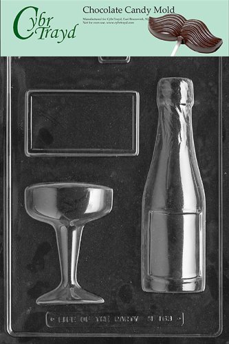 Cybrtrayd M163 Champagne Assortment for Speci Miscellaneous Chocolate Candy Mold