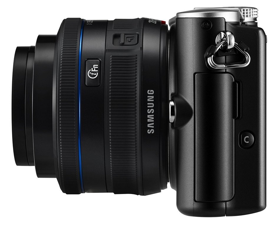 Samsung EV-NX100 14.6 MP Digital Camera with SLR 20-55mm iFunction Lens and External Flash N3