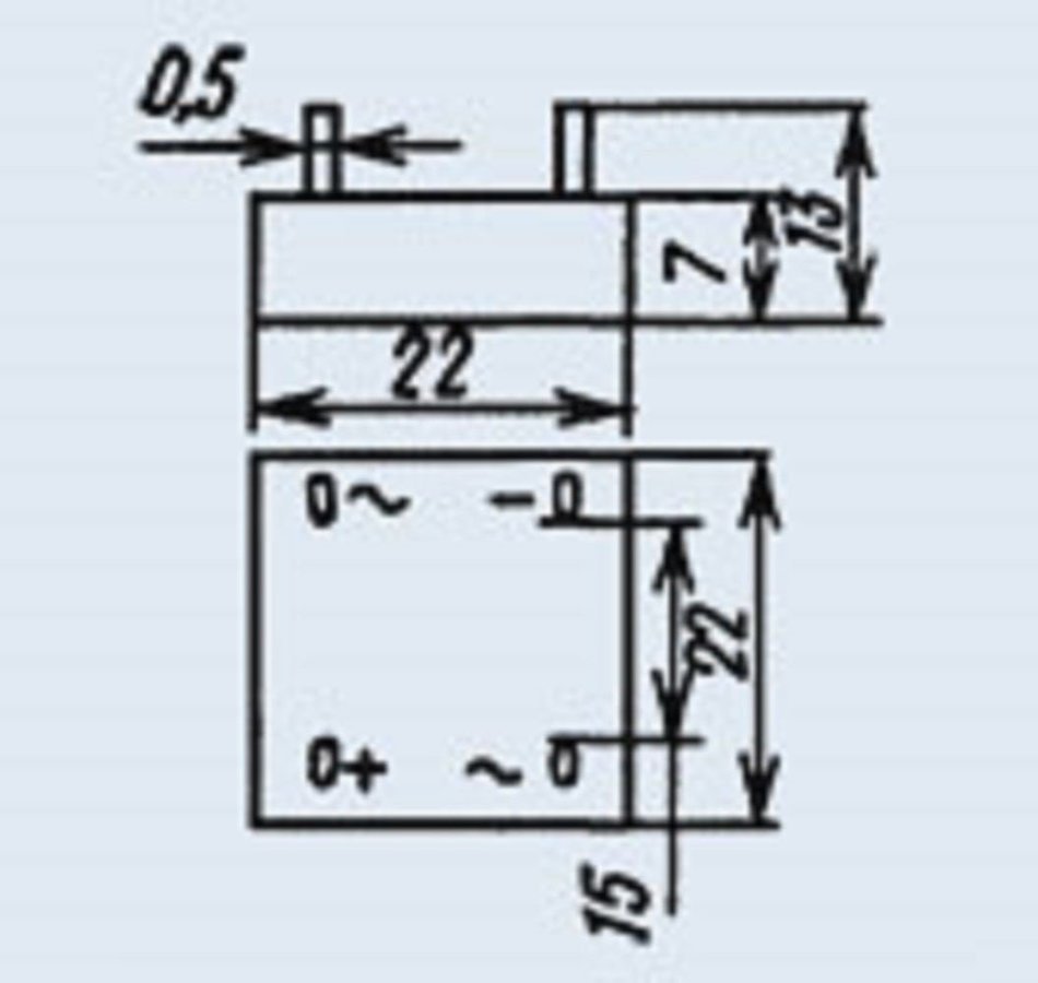 KC405A silicon diode 1A 600V USSR 20 pcs