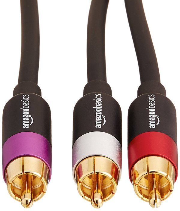 AmazonBasics 2-Male to 2-Male RCA Audio Cable - 15 Feet N20