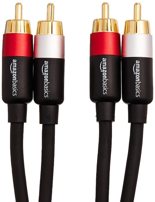 AmazonBasics 2-Male to 2-Male RCA Audio Cable - 15 Feet N23