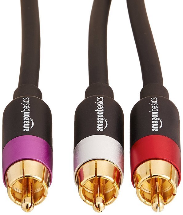 AmazonBasics 2-Male to 2-Male RCA Audio Cable - 15 Feet N25