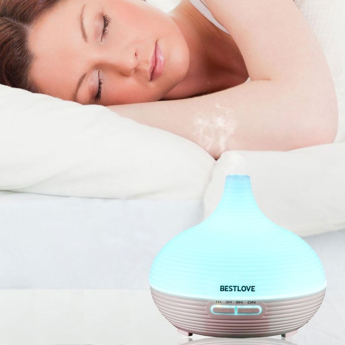 BESTLOVE Aromatherapy Essential Oil Diffuser, Portable 300ml Ultrasonic Cool Mist Aroma Humidifier with Waterless... N7