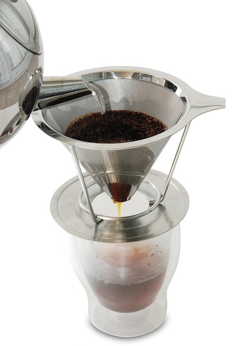 Br&ouml;y&ecirc;ur Paperless and Reusable Coffee Filter / Dripper Maker with Stand, Coffee Scoop and Recipes eBook N2