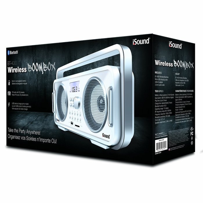iSound BT-4000 Wireless Boombox (red) N9