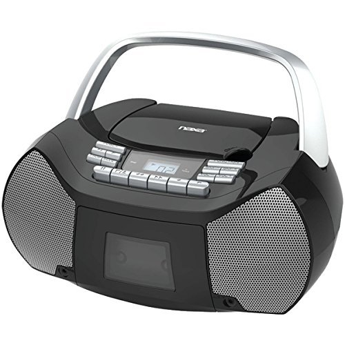 New NAXA NPB-268 Portable CD/Cassette Boom Box